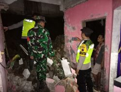 Longsor Timpa Rumah Warga, Polsek Rembang Lakukan Pemeriksaan