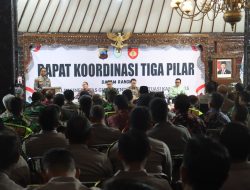 Dukung Kamtibmas Kondusif, Rakor Tiga Pilar Digelar di Purbalingga