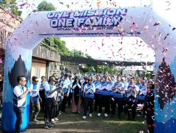 Gelar Olah Raga Bersama Sambut HUT Lalu Lintas ke-70, Ditlantas Polda Jateng Jaga Kekompakan Personel