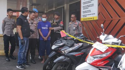 Enam Unit Motor Disita, Tim Resmob Polres Purbalingga Tangkap Spesialis Curanmor