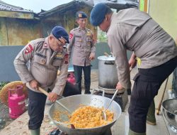 Warga Apresiasi Kehadiran Dapur Lapangan Polri di Lokasi Bencana Purbalingga