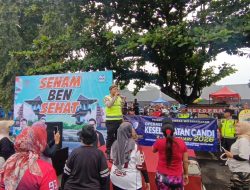 Polres Purbalingga Sosialisasi Tertib Lalu Lintas Melalui Police Art di GOR Goentoer Darjono