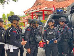 Satbrimob Polda Jateng Gelar Apel Kesiapsiagaan dan Pengecekan Alutsista