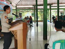 Hadiri Pelantikan Perangkat Desa Tumanggal, Kapolsek Pengadegan Sampaikan Pesan Penting